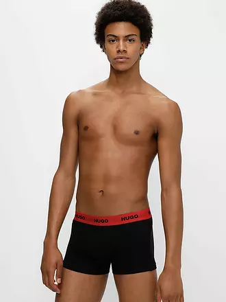 HUGO | Pants 3-er Pkg. schwarz oliv rot | 